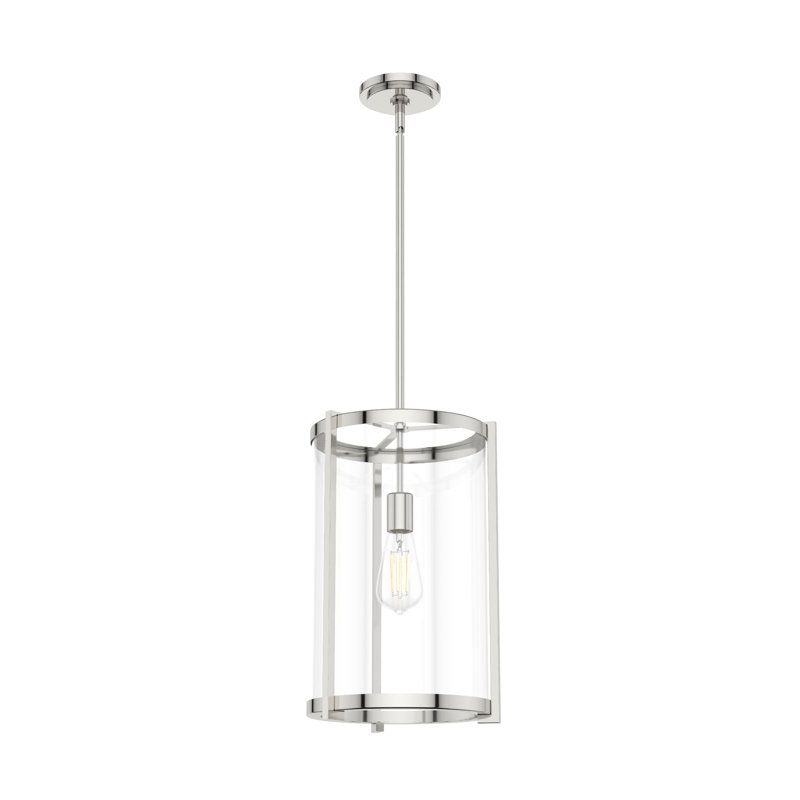 Astwood 1 Light Cylinder Pendant, Silver