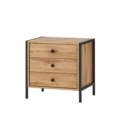 Harrold 53.8cm W Manufactured Wood Bedside Table