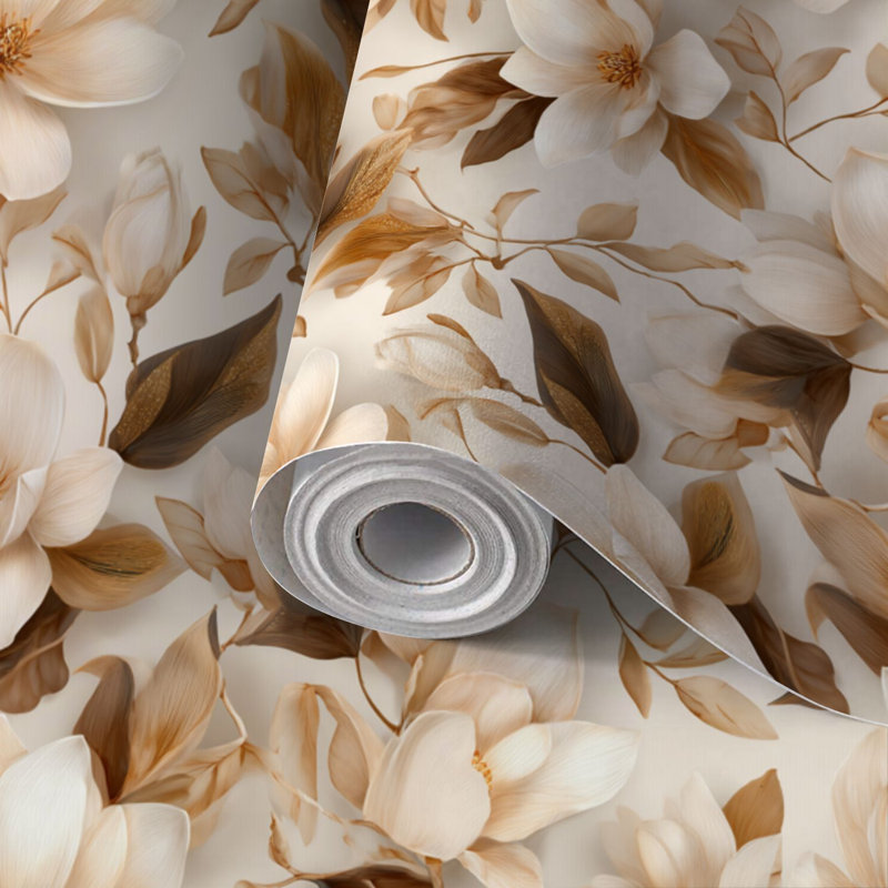 Papier peint auto-adhésif à peler et à coller, vigne florale de rêve, auto-adhésif et amovible 17,7 po x 118 po (45 x 300 cm)