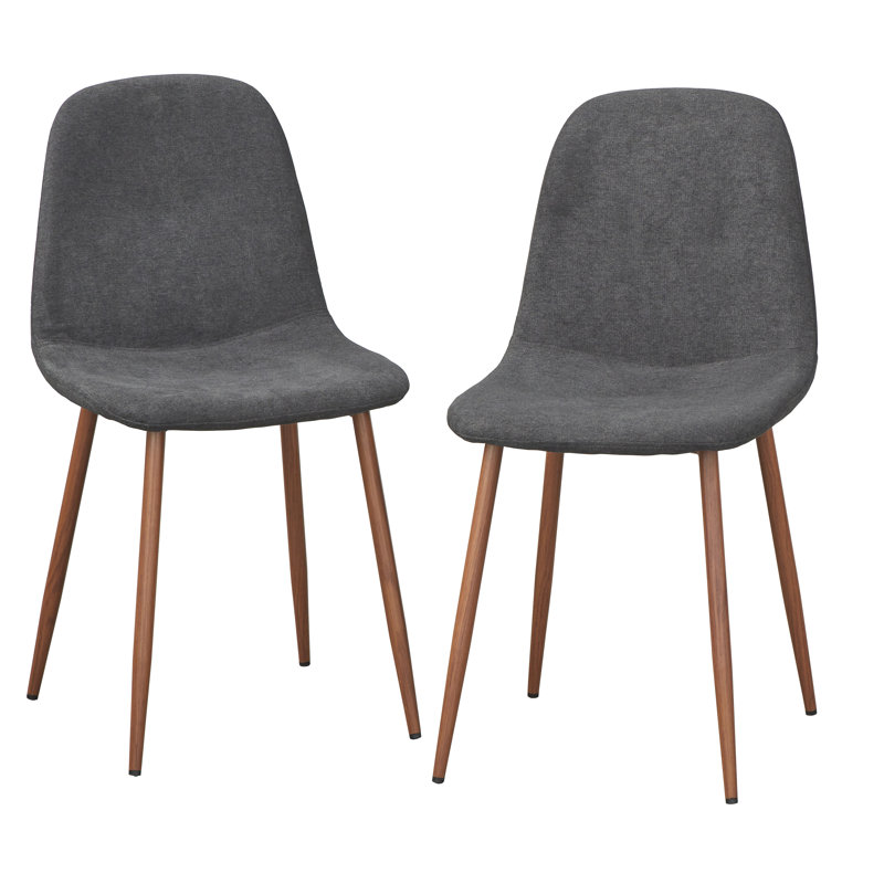 Chaise de salle à manger Armalla, ensemble de 2, Noir