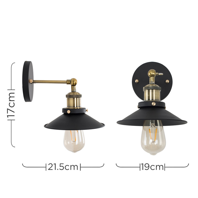 Harris Glass Armed Sconce, Included