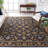 Ferrera Oriental Handmade Tufted Wool Navy Area Rug-401694210