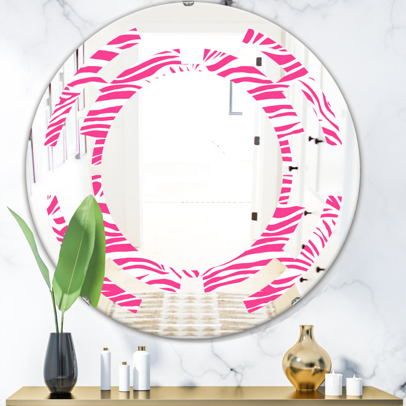 Miroir mural moderne sans cadre, Espace abstrait, 23,6 po x 23,6 po 