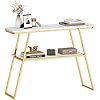 Console Table With Open Shelf, Narrow Entry Table Hallway Table Sofa Side Table With Storage Shelves For Living Room, Entryway