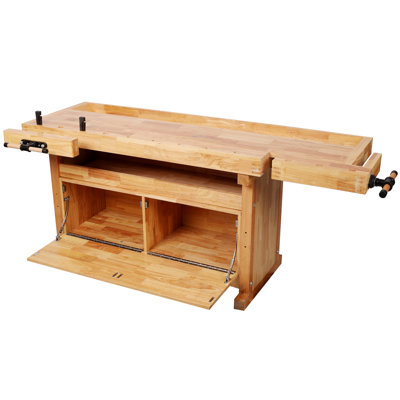 Établi de travail robuste avec rangement