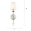 Luminaire mural nickel en satin 1 lumières Lohman