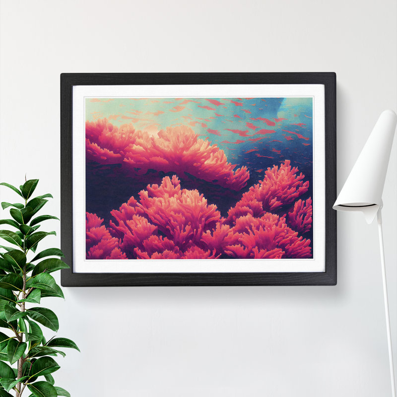 Coral Reef Vol.1 - Framed Print, Black, 25cm H x 34cm W x 2cm D