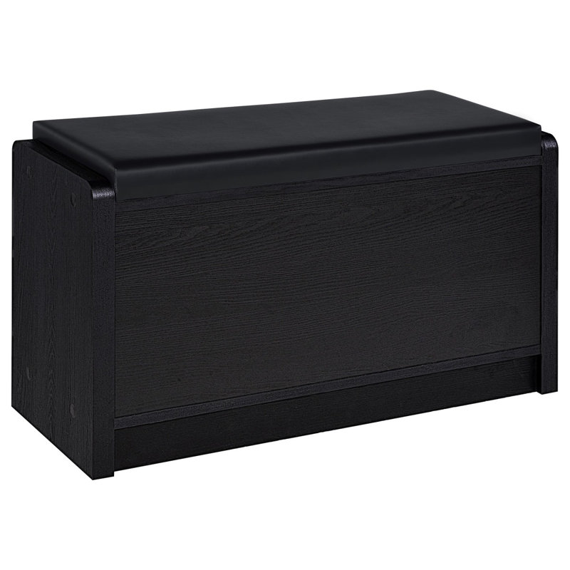 Astor Black 1-Drawer Storage Bench