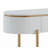 High Gloss Sofa Table with Metal Leg Gold Coffee Table