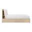 Lit tête de lit tapissier avec ports de charge USB tablettes intégrées pied de lit meubles de chambre à coucher 1pc-2082531200