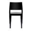 Chaise d'appoint de patio moderne empilable intérieur / extérieur (ensemble de 2) noir-1362691727