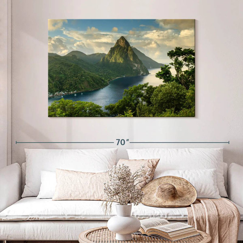 Kavia Saint Lucia Piton View, H 32 po x l 48 po