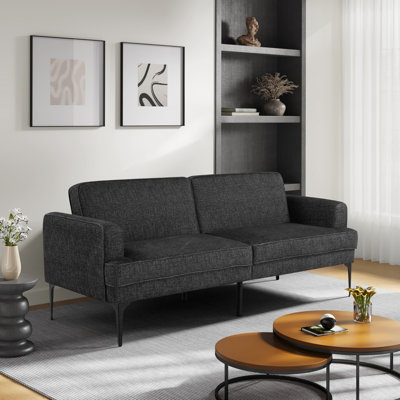 Paulsen Convertible Sofa Light Grey -  Serta, 123A036BLK