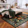 Washable Maximalist Floral Butterfly Rug – Non-Slip Soft Area Rug for Living Room, Bedroom, and Home Decor