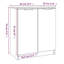 Shoe Cabinet Engineered Wood Hall Shoe Holder Cupboard Organiser Shelf-496065876