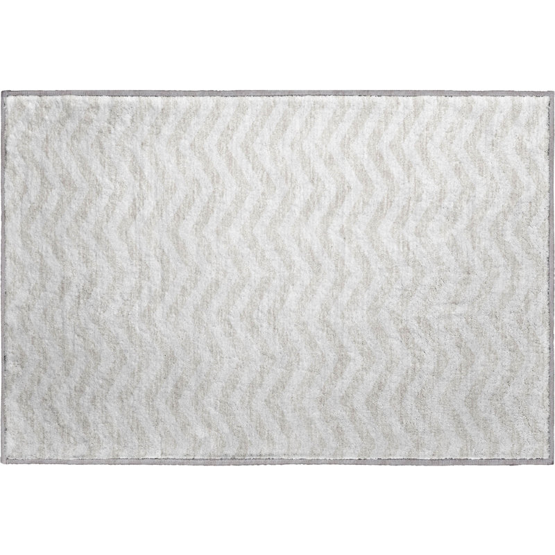 Tapis ivoire Prisco lavable à la machine de qualité supérieure, Rectangle 1 pi 8 po x 2 pi 6 po