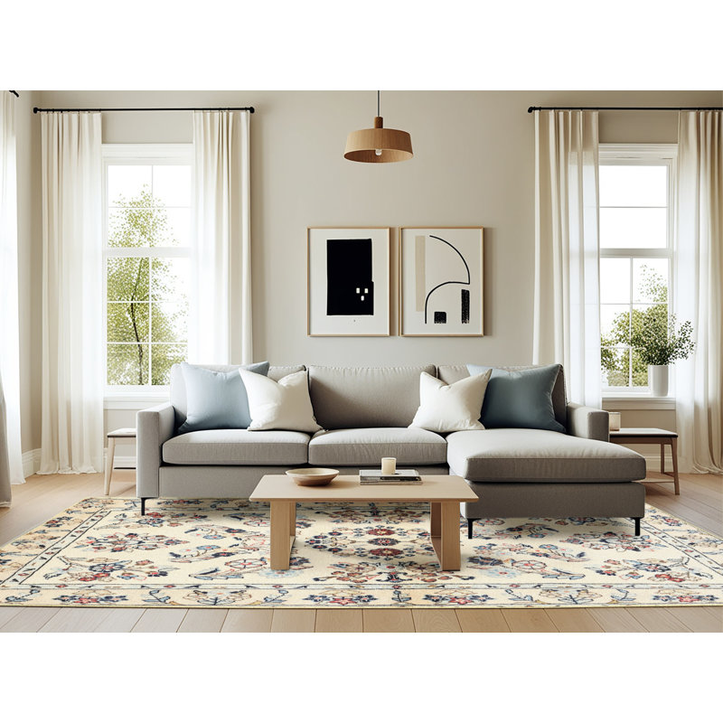 Dusek Oriental Indoor Rug, Rectangle 6' x 9'