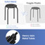 Alvernon Counter Stool with Metal Frame