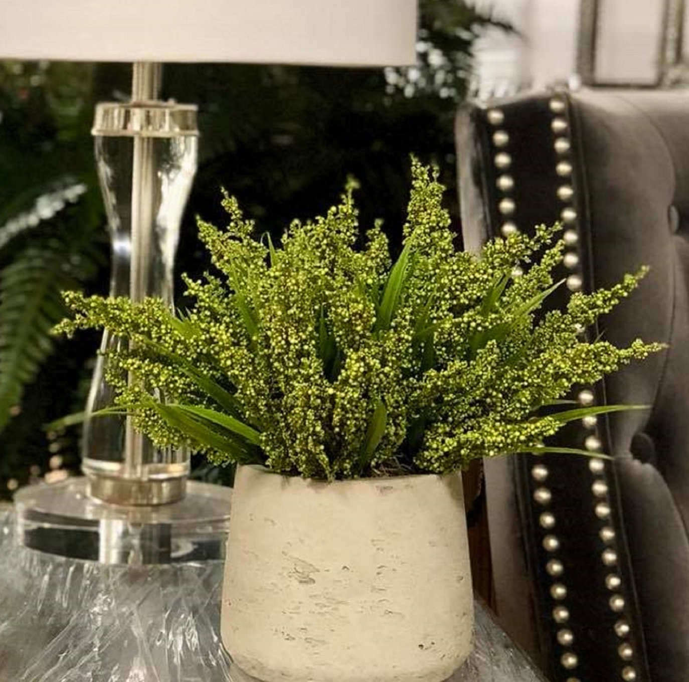 Ferdinand Lavender Floral Arrangement, Green
