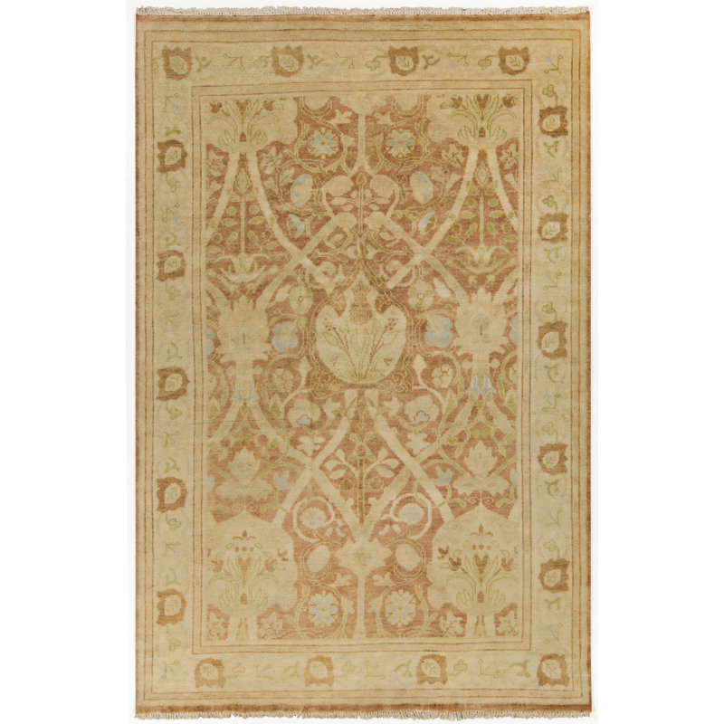 Montleban Hand Knotted Wool Oriental Area Rug, Rectangle 2' x 3'
