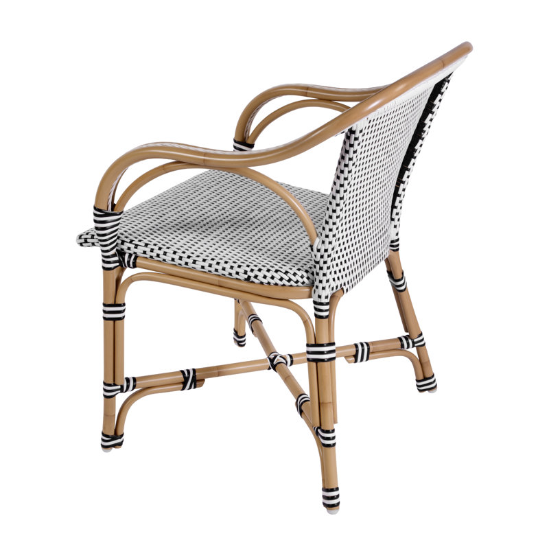 Cliff Outdoor Arm Chair, Cliff Outdoor Arm Chair, Black & White