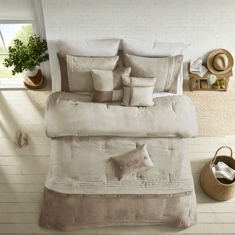 Ensembles de literie moelleux doux de style rustique en polyester pour la maison