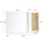 Nasiha Rectangle Wall Mirror with Shelves
