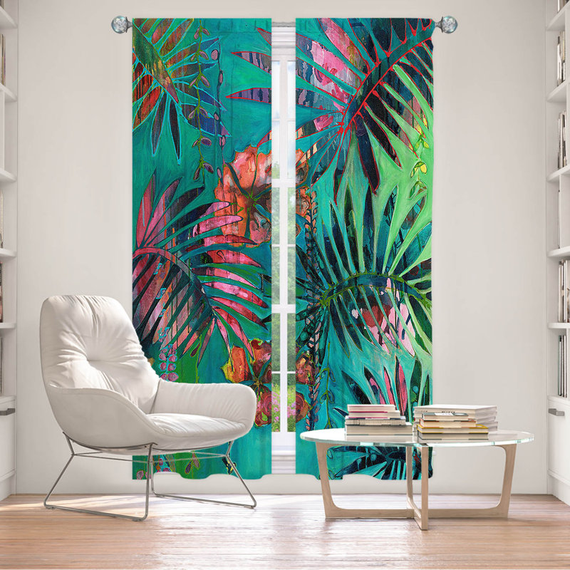 Fiddemon Room Darkening Filters Out Most Light Curtain Pair, 20" W x 52" L
