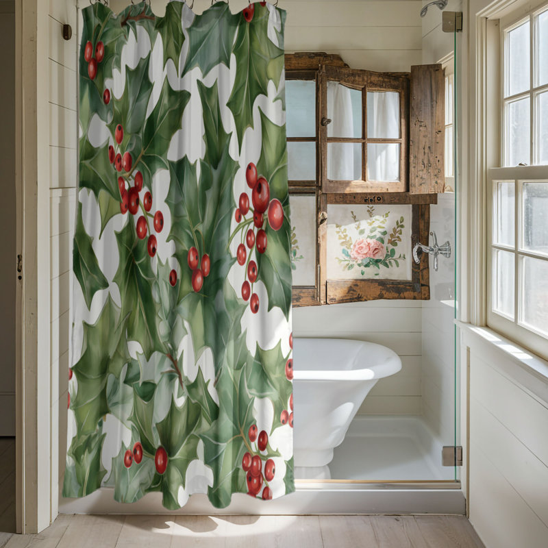 Rideau de douche Petal 1 pièce, H 74 po x l 40 po