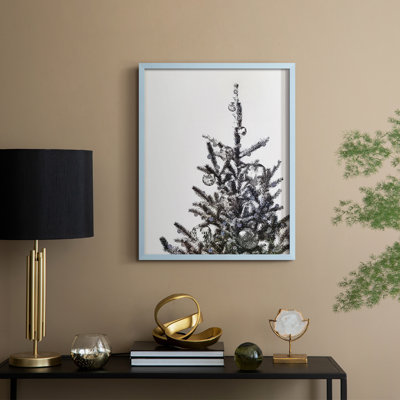 Disco Christmas Tree I, reproduction encadrée - bois massif