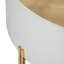 Table d'appoint en bois et verre avec design moderne et glamour rond-99378797-99378798