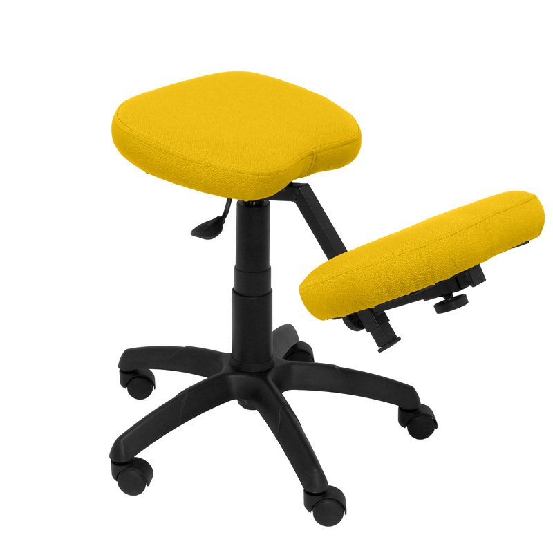 Ergonomic Kneeling Chair Wheels, Yellow