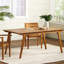 Table d'extérieur en bois 69 po - Finition pour une expérience délicieuse avec une détente supérieure
