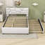 Lit plateforme tapissier avec couchette Elerte-566375483-566375429