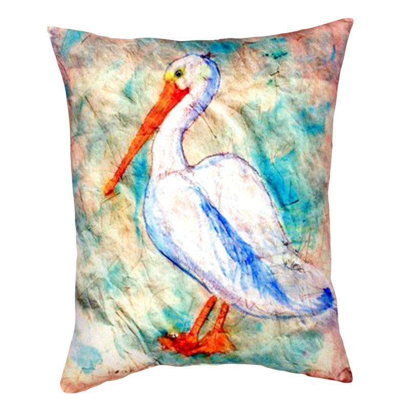 Pelican Outdoor Reversible Throw Pillow