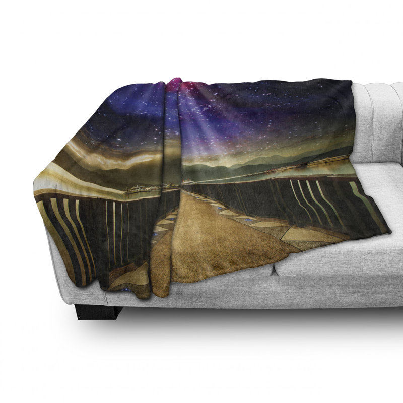 Hand Woven Throw Blanket, 50" W x 70" L