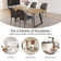 Dining Set - 67” Table with Modern Expandable Design Kitchen Dining Table Set, Table Set with Dining Chair for Kitchen Dining Room