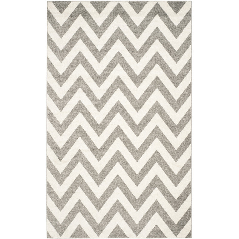 Sharpay Chevron Hand Woven Area Rug, Rectangle 91 x 152 cm