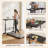 Small Standing Desk Adjustable Height Portable Rolling Desks with Wheels-1322875920