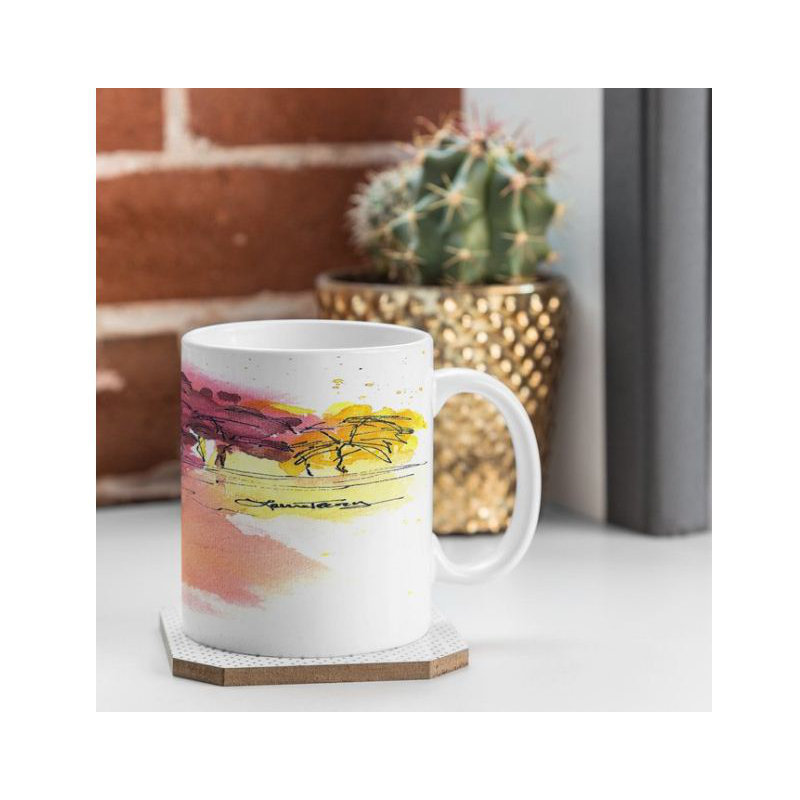 Grande tasse à café golden teinte