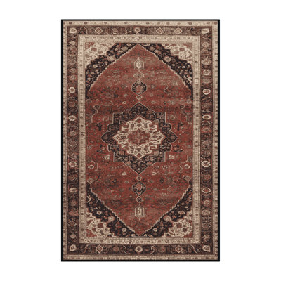 Tapis brun lavable à la machine