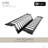 16 3/4" Over Sink Stainless Steel Dish Organizer in Graphite Black
