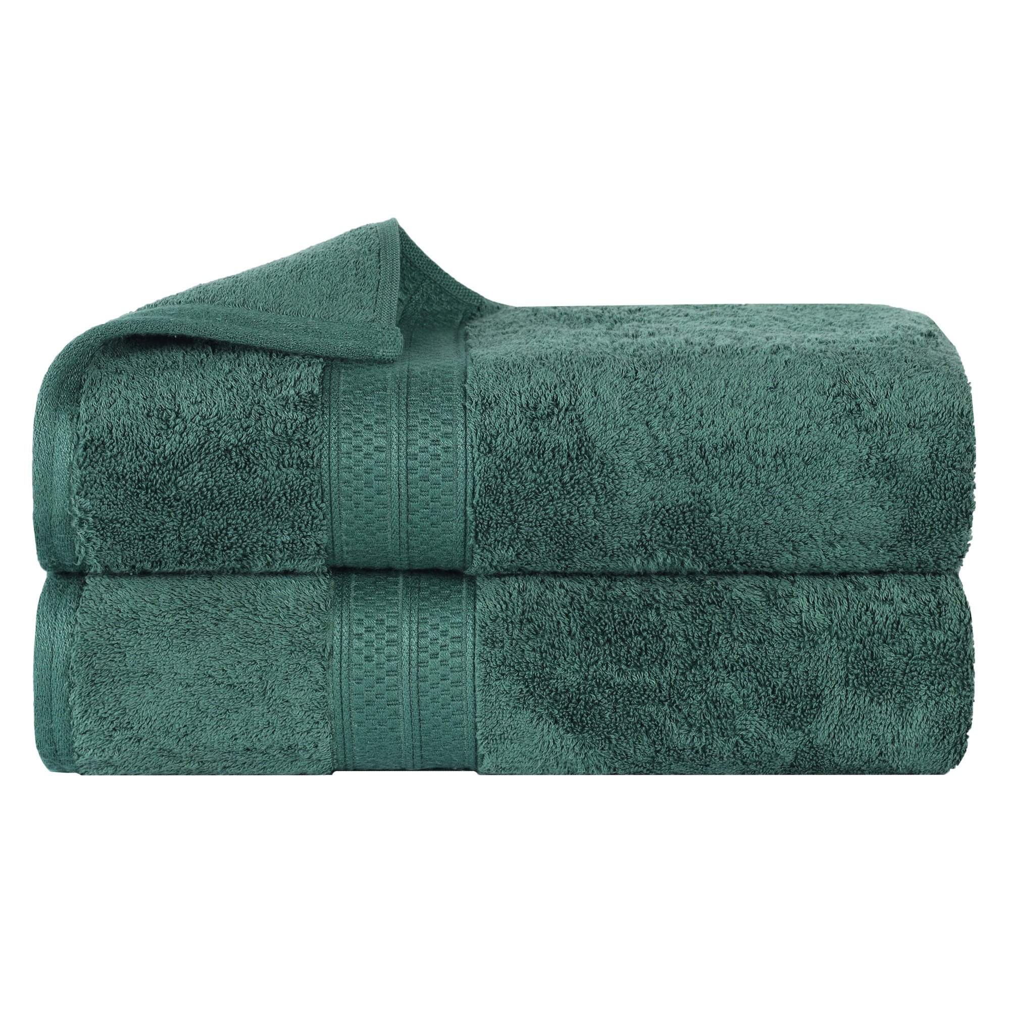 Nolhan Rayon from Bamboo Cotton Blend Bath Towels, Hunter Green