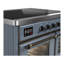 Majestic III Series 40 Inch Induction Range with 6 Induction Elements in Stainless Steel (Brass Trim)-1837201732-1837201737