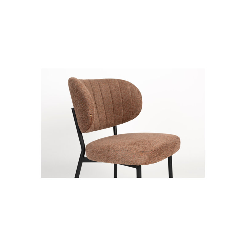 Sanne Upholstered Dining Chair, Orange