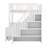 Full XL Over Queen Bunk Bed With Storage Shelves And Staircase,Trundle And LED Light-484161687