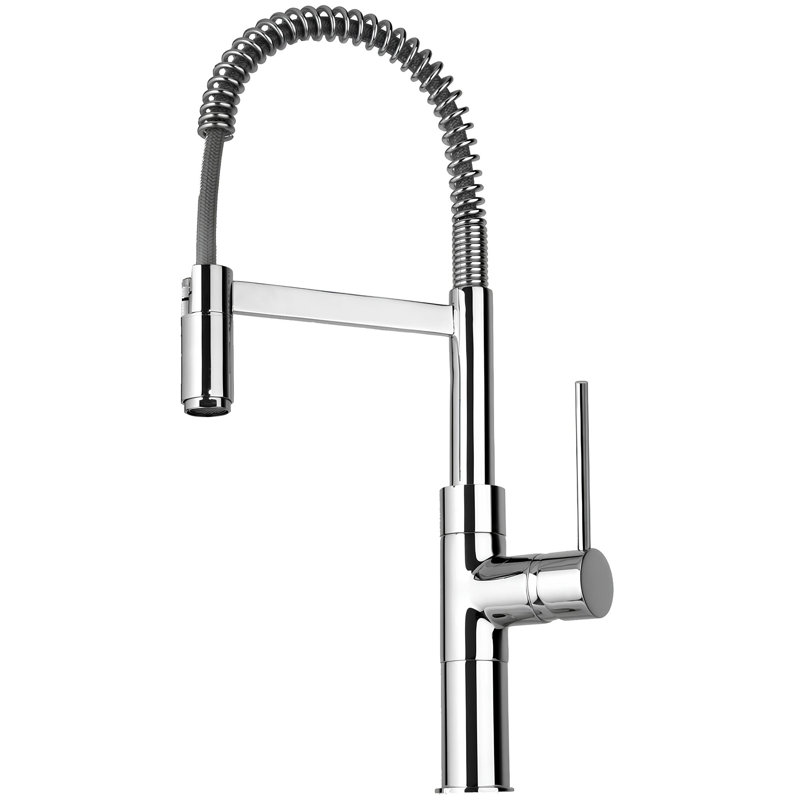 Piralla Cox Pull Down Kitchen Faucet, Chrome