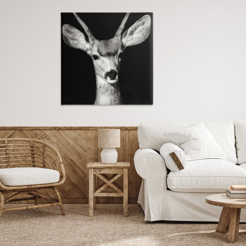 «Gazing Deer Portrait» par Kathy Mansfield, H 36 po x l 36 po