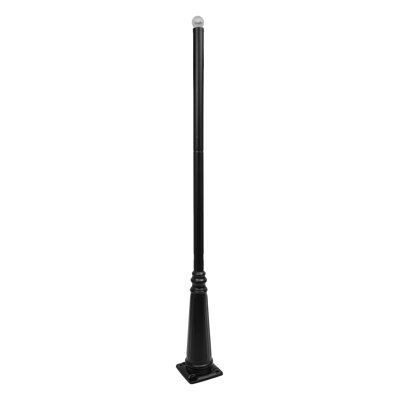 Lampadaire d'extérieur en métal robuste 7,87 pi