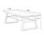 Bureau rectangulaire brun en bois massif-108071156